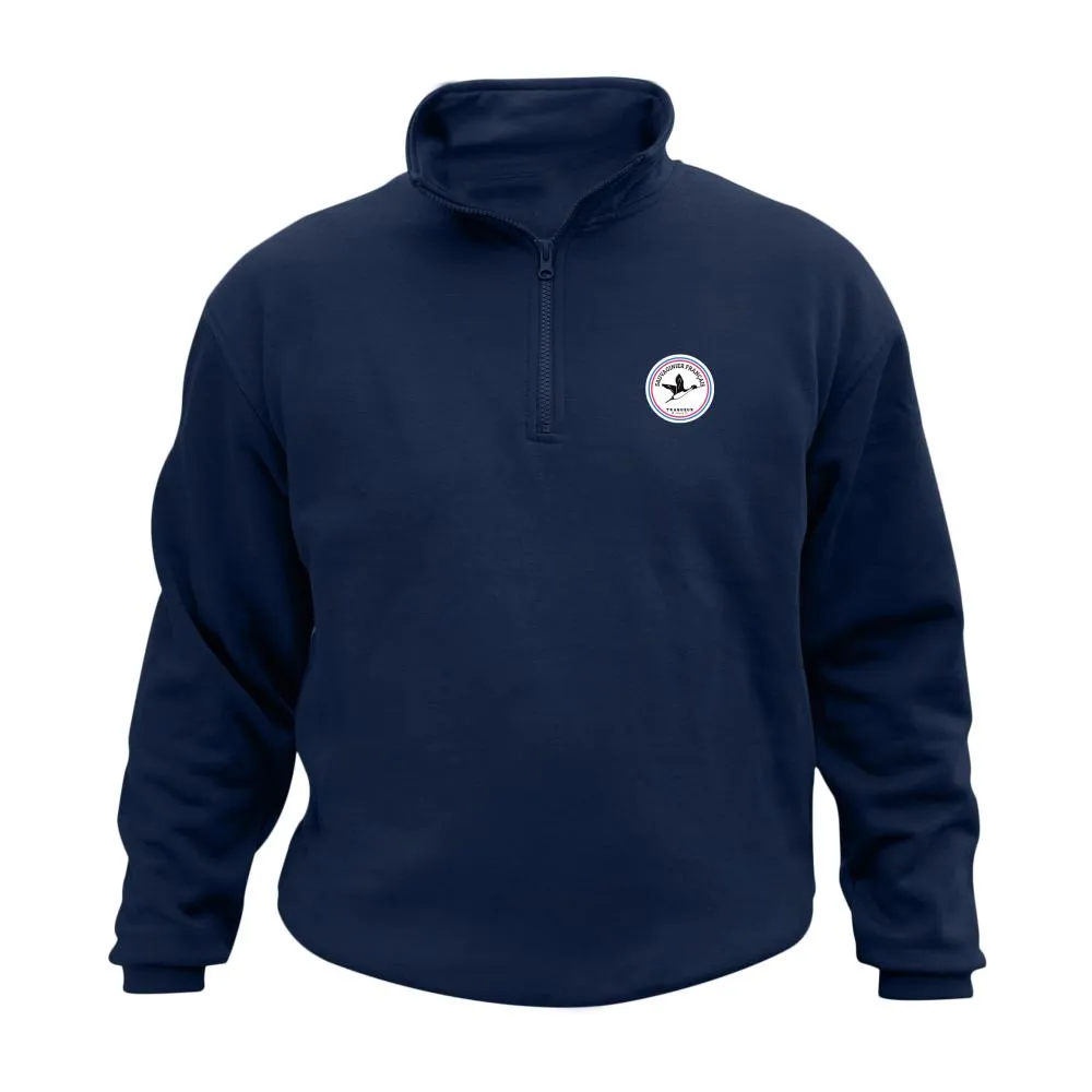 Sweat de chasse Col Zip – Ecusson Sauvaginier